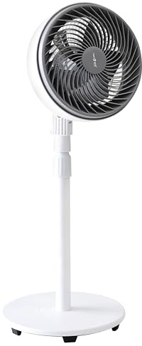 TEK ONE Tecnologia Ventilatore a Piantana 90W con Motore CCA | 3 Velocità Regolabili | Altezza Regolabile 100 cm | Ventola 10” ad Alto Flusso d’Aria | Silenzioso per Casa Ufficio Negozio