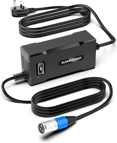 24V 8A Lithium Battery Charger for Electric Wheelchairs, Compatible with Pride Jazzy 614/614HD/Elite, Go-Go ES2, Drive Medical, Rascal 200T/500T, Lakematic, Shoprider, Golden Tech Scooters