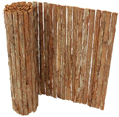bambus-discount.com Rindenmatte 150 x 300cm Country in Premium-Qualität 1,5m x 3m Rindenzaun Sichtschutzmatte aus doppelten Rindenstreifen