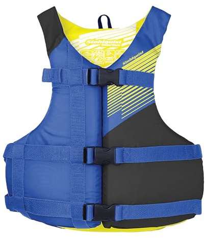 Stohlquist Kids Life Jacket 50-90 lbs - Coast Guard Approved Life Vest - Type III PFD for Boys and Girls - Secure & Adjustable Fit for Swimming, Boating & Water Sports, Unisex.