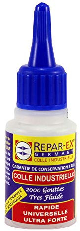 Colle Professionnelle Repar-ex 20g – Colle Extra-Forte Tous Supports : Métal, Bois, Plastique, Verre, Céramique – Fixation Durable & Résistante à l’Humidité & Températures Extrêmes