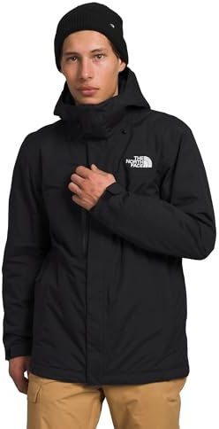 The North Face Men's Freedom Insulated Jacket - Waterproof Winter Coat, Ski & Snowboard Features, Synthetic Insulation, TNF Black-NPF, Medium
