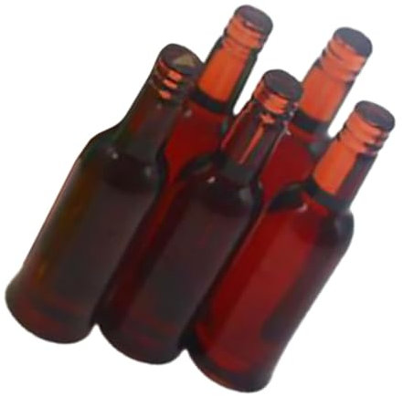 Toyvian Puppenhauszubehör – 5 Miniatur-Bierflaschen – Ideal Für Miniaturhäuser Und Fotoinszenierungen