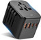 Adaptador De Viaje Vexloria para Todo El Mundo, Adaptador De Enchufe De Viaje para Todo El Mundo, con 2 USB A Y 2 USB C, Adaptador De Viaje para EE.UU., Inglaterra, Tailandia, Australia, PD20 W