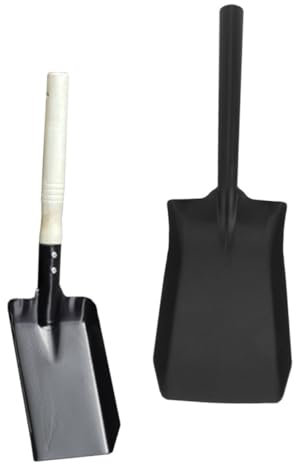 Toyvian 2 Palas Pequeñas de Hierro para Jardinería Bordes Pulidos y Resistentes, Herramientas Prácticas para Jardín y Limpieza de Mascotas, Paquete de 2 Piezas