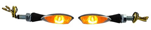 Motorrad LED Mini Blinker MORELLA Chrom mit E-Prüfzeichen