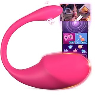 Ovetto Vibrante Donna Telecomando a Distanza APP Sex Toys, AI-Sync 10 Modalità Vibratore Silenzioso, Sexytoysys Coppia Vibratoreper Donna Professionale Wireless Sex Toy, Giochi Erotiici per Coppie