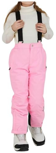 Generisch Pantalones de nieve para niños y niñas, Rosa., 9