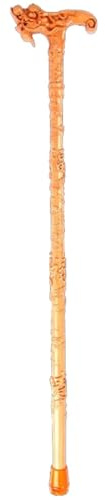 Gåstavar, De Handskuren mobilitetsstång i persikoträ, födelsedag(80Cm(Use Height 145 155Cm))