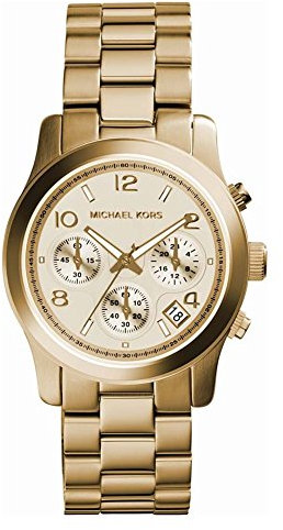 Michael Kors Runway MK5055 - Mouvement Quartz - Affichage Analogique - Or et Cadran Or - Femme