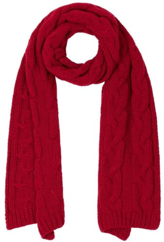 McBURN Britta Zopfstrickschal Schal Strickschal Damenschal Winterschal Wollschal Damen - Made in Italy Norwegerschal Winter Herbst-Winter