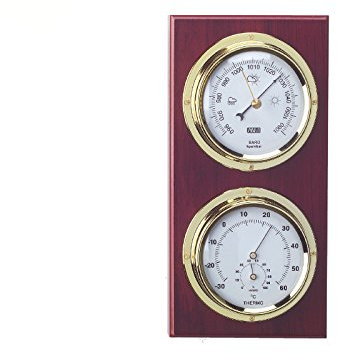 RELOJESDECO Nautical Weather Station Barometer Hygrometer Thermometer Weather Station 26cm