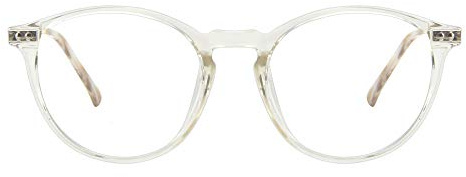 Cyxus Blue Light Blocking Glasses, Computer Gaming Clear Oval TR90 Eyewear, Non-Prescription Lens Anti Headache Eyestrain for Women and Men