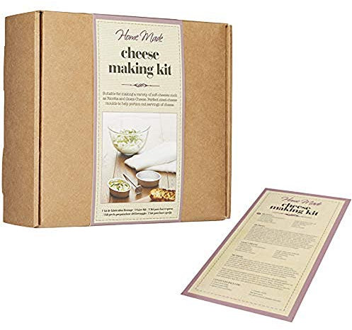 KitchenCraft Home Made Cheese Making Set, 4 Pieces, KCHMMYOCHEESE