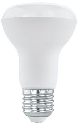 Eglo LED E27 bombilla, lámpara LED, 6,5 vatios (equivalente a 41 vatios), 500 lúmenes, 3000 Kelvin, bombilla R63, diámetro 6,3 cm
