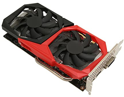 VBESTLIFE Schede Grafiche RTX 2060, 6G GDDR6 192bit GDDR6 14000MHz Pcie3.0 4K HDR Schede Grafiche di Gioco, HDMI, DVI, DP, Schede Grafiche a Doppia Ventola per Fai da Te