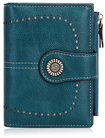 HUA ANGEL Damen Lange Clutches Geldbörse Große Kapazität Handschlaufe Portemonnaie Reißverschluss Brieftasche Handy Geldbörse PU Leder mit Mehreren Kartenfächern für Kreditkarten Barrechnungen