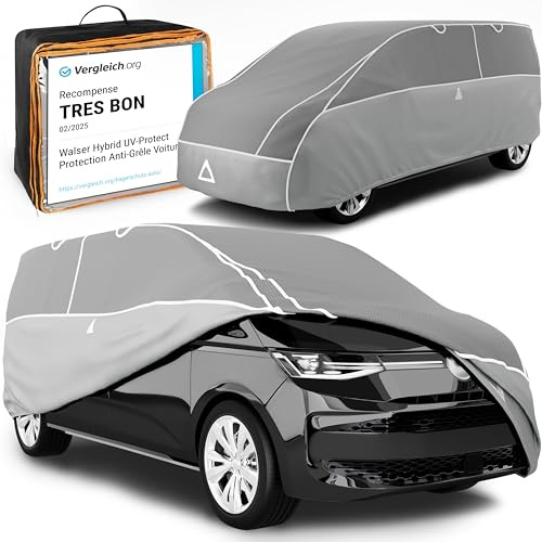 WALSER Premium telo antigrandine per autobus Hybrid UV Protect, prodotto Molto Buono* copertura antigrandine per furgone, certificato dal TÜV Austria* copertura antigrandine furgone Misura 10 Bus