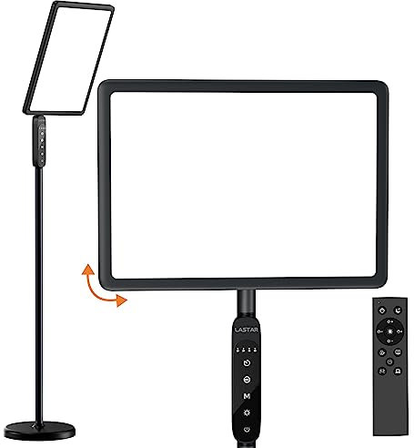 Lastar SAD Lamp, 12000LUX Sun Lamp UV-Free &Full Spectrum SAD Light Therapy Lamp,Remote Control/4 Color Temperature/5 Brightness/4 Timer/3 Height