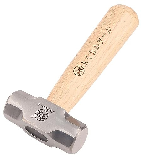 Newwyt Madera Maciza Mango Corto Martillo Octogonal Pulido y Textura única Cabeza de Acero de Alto Carbono 1LB Tamaño Acero de Alto Carbono + Madera Maciza