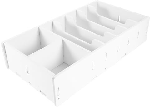EXCEART Geldablage Kassenschublade Einsatztablett Tragbares Geldkassetten-Ersatz-Geld-Organizer-Aufbewahrungsbox-Etui Mit 5 Scheinen Und 2 Münzfächern