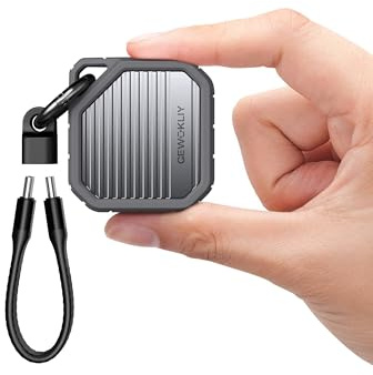 GEWOKLIY Carcasa SSD 2230, carcasa SSD M.2 NVMe, USB-C 3.1 de 10 Gbps, compatible con llave M.2 M y carcasa de unidad SSD externa de 2230 mm, gris oscuro