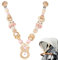 Kinderwagenkette Holz für Mädchen Junge Kinderwagen Spielzeug Mobile Kinderwagen Accessoires Kette für Babys Montessori Neugeborenen Spielzeug Baby Kinderwagenspielzeug für Babyschale (Kaninchen)