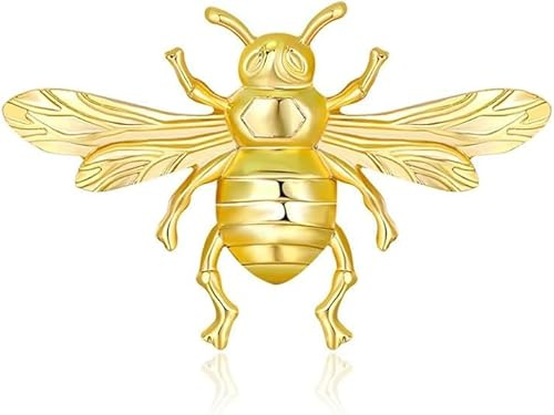 chenxiaonanVintage Biene Brosche Vintage Legierung Biene Corsage Insekt Brosche Personalisierte Übertriebene Gold Pins Männer und Frauen Geburtstag Weihnachten Geschenke