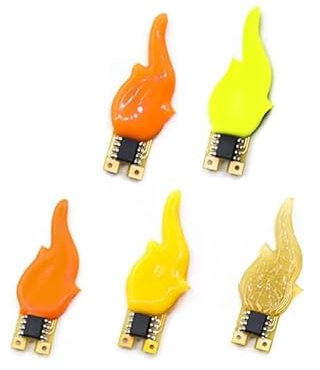 LIGHBIB LED-Kerzen mit COB-Flash, DC3 V, Edison-Flamme, 2200 K, Rot, Grün, Blau, Rosa, Geburtstag, dekoratives Zubehör für Zuhause, DIY, Rot, 10 Stück