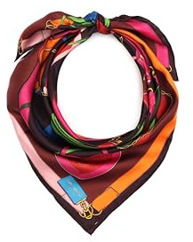 Kate Spade bag print silk square, Multi, One Size