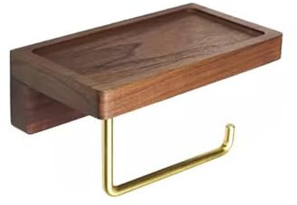 Asciugamani Porta, Asciugamani Di Carta Montaggio A Parete Dispenser Carta Porta Scottex Da Parete Coperchio Della Scatola Dispenser Carta Igienica per Bagno o Ufficio(Dark brown A S)
