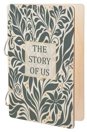 SUPERDANT Grußkarten Organizer Planungsbuch Holz Postkartenalbum Grußkarten Binder 2 Ring Einband Grußkartenalbum Halter Buch Tagebuch Jubiläumsaufbewahrung Andenken Geschenke Für Paare