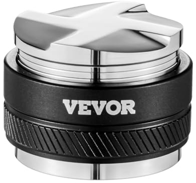 VEVOR Coffee Distributor 58mm, 2-in-1 Adjustable Espresso Distributor with Fan-Shaped Base, Coffee Distributor 304 Stainless Steel with Easy-to-Disassemble Design
