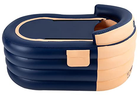 Inflatable Badewanne Freistehende Badewanne Aufblasbare Badewanne für Erwachsene 84x140x74cm 30W