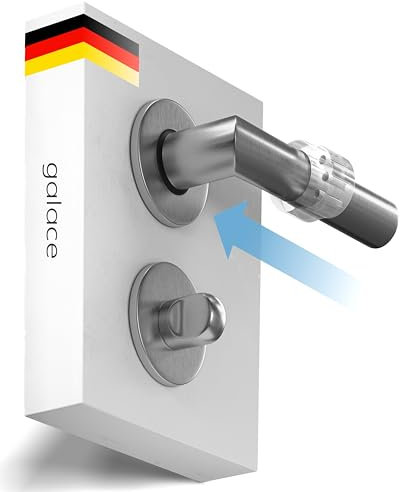 galace Tope para picaporte de puerta [8 unidades] – Tope transparente para picaporte – tope de puerta para protección contra peculiaridades – Tirador de puerta y picaporte de ventana amortiguador