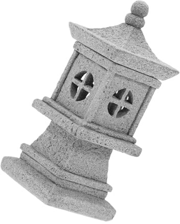 TOYANDONA Miniature Pavillon Pierre Statue De Lanternes Zen Pour Décoration De Jardin Et Aménagement Paysager Ornement De Bonsai Et -paysage