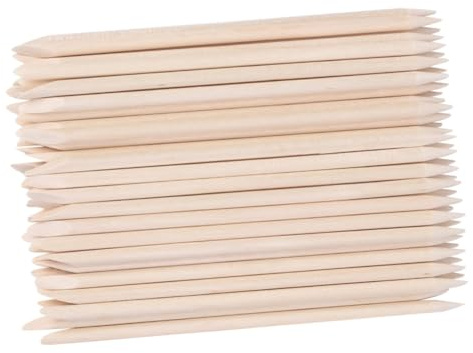 Vaguelly 50pezzi Bastoncini Manicure in Legno d Arancio Spingi Cuticole e Rimuovi Morta Per Unghie Strumento Leggero Per Cura Mani e Piedi Pulizia Unghie Per Uso Professionale e Domestico