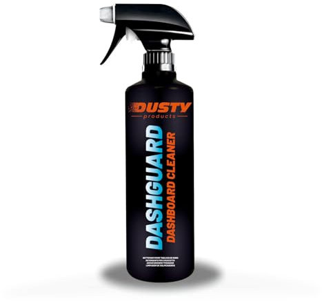 Dusty - Limpiador Salpicaderos y Plasticos Interiores de Coche | Renueva y Protege Plásticos y Vinilos | Efecto Antipolvo y Acabado Mate | Fórmula No Grasa y Fácil Aplicación | DashGuard 500 ml