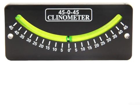Tragbares Clinometer, Marine Trail Neigungsmesser Segeln Clinometer für Segelboote, Yachten und Fischerboote (45 Grad)