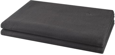 Ross - 2 teiliges Frottier-Set - Pique (2 X Saunatuch im Set) - 520 g/m2 - Baumwolle - Pique - saugstark - weich und flauschig - Anthrazit