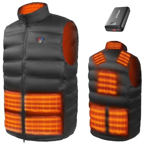 DR.PREPARE Heated Gilet, Unisex Electric Heated Vest, Winter Heated Body Warmer with 3 Heat Levels