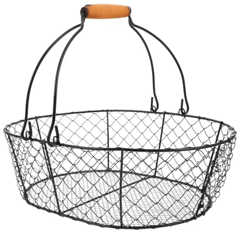 GLEAVI Cesto Carbone Contenitore Per Carbone Portafrutta Per Bancone Da Cucina Cestini Per Frutta In Filo Per Bancone Da Cucina Cestino Per Stufa Per