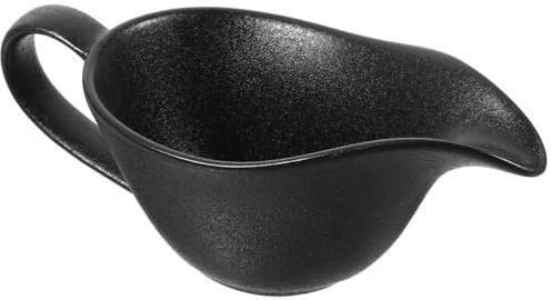 TEHAUX Porcelain Gravy Jug 3.1In White – Non-Drip Spout for Mess-Free Pouring, Microwave & Dishwasher Safe – Individual Sauce Boat for Steak, Salad Dressing, Afternoon Tea