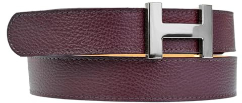 Zakatte • Damen Ledergürtel mit H-Schnalle Hüftgürtel Taillengürtel Damengürtel Ledergürtel BS078