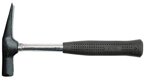 VOREL 32715-Marteau de maçon type R en tube acier avec manche 600 g gs tuv