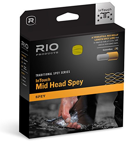 Rio Fly Fishing Fliegenschnur InTouch Mid Head Spay 10/11 F Angelschnur, grün/orange/Stroh