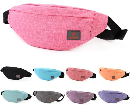 TINYAT Gürteltasche Bauchtasche Handy Hüfttasche für Wandern Reise Outdoor Aktivitäten für Damen und Herren Grau,T201