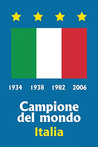 1art1 Football Posters XXL L'Italie Championne du Monde 1934 1938 1982 2006 Affiche 120x80 cm