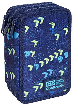 COOLPACK 3-FACH C67172 44-teilig Mäppchen Federmappe Federtasche Chevron