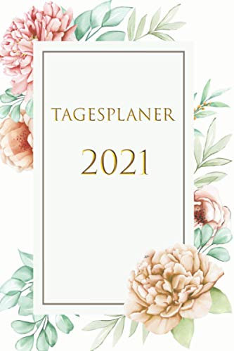 Tagesplaner 2021: a5 kalender 2020 2021/ kalenderbuch 2021 / November 2020-Dezember 2021/ mini Planer 2020 2021 | 1 Woche auf 2 Seiten | Kalenderbuch ... /Buchkalender Jahresplaner 365 tage Blumen